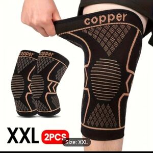 Copper Fit Navy and White Compression Sleeves